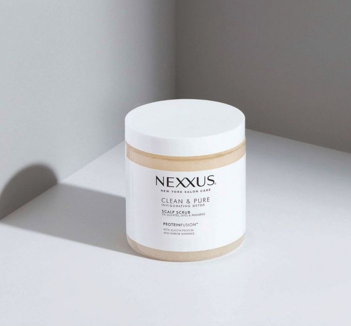 A jar of scalp scrub