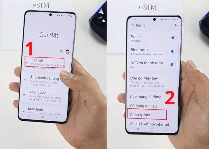 hướng dẫn kích hoạt esim mobifone trên điện thoại android