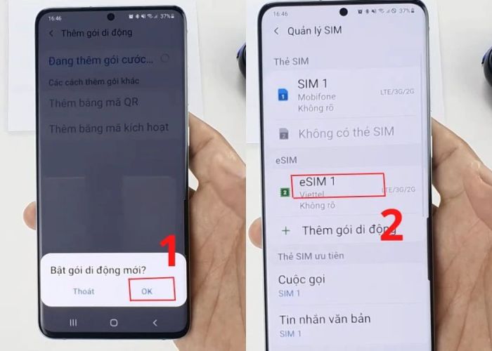 xác nhận ok và chờ quá trình kết thúc
