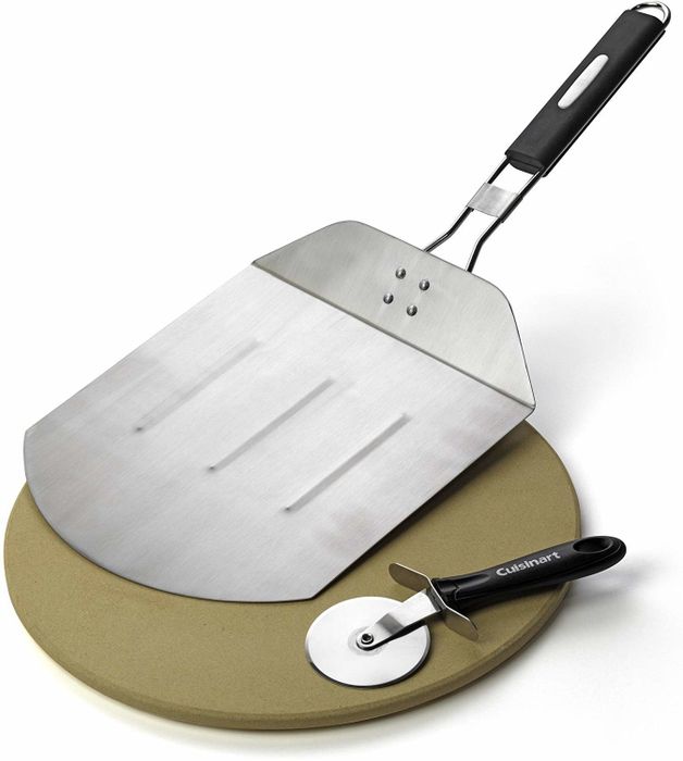 The Cuisinart three-piece pizza grilling set