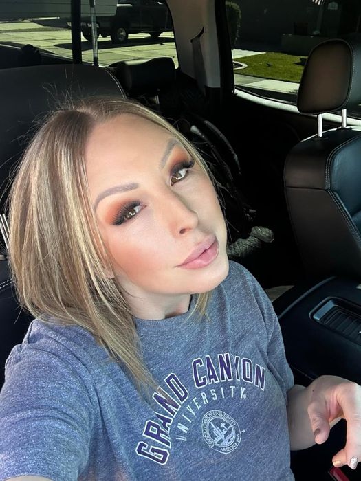 Reviewer wearing the CC cream in 02 Fair shade.