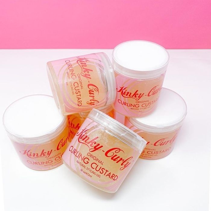 A jar of Kinky-Curly Curling Custard is a must-have for anyone looking to define their curls with a touch of moisture.