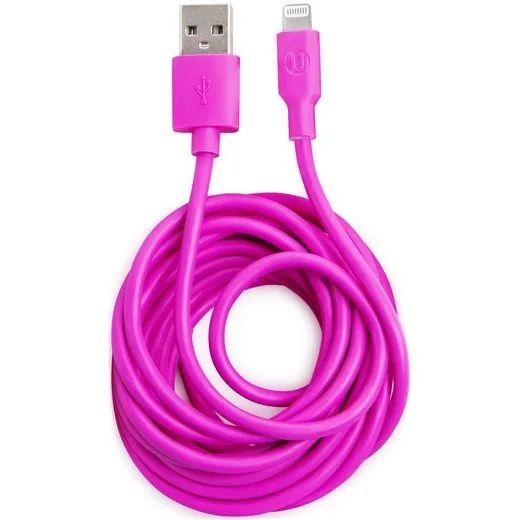 Pink iPhone charging cable