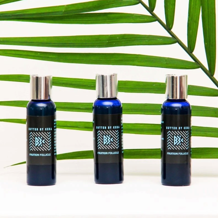 a set of three bottles of serum