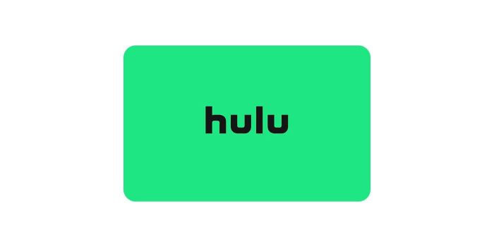 A digital rendering of the Hulu gift card