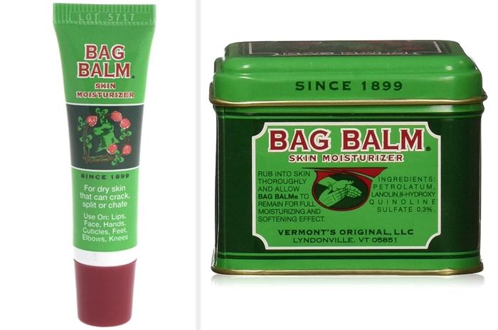 The tin jar and tube balm