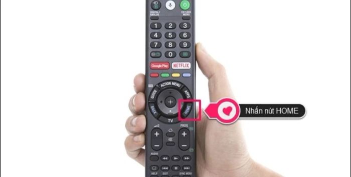 Sử dụng remote điều khiển tivi