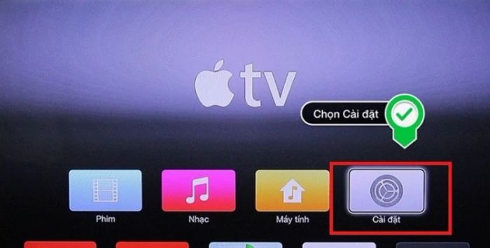 Chiếu màn hình iPhone lên tivi