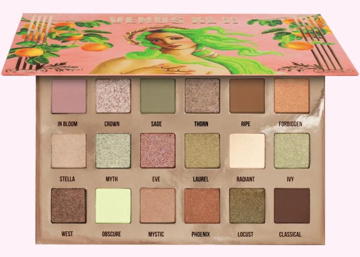 The Lime Crime Venus XL 2 Palette, a dreamy collection of shades inspired by vintage artistry.