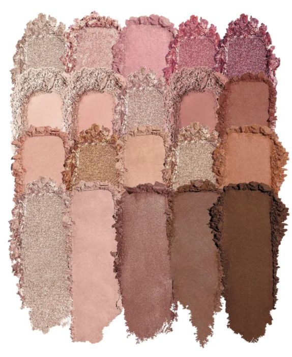color options available in the tarte juicy amazonian clay palette