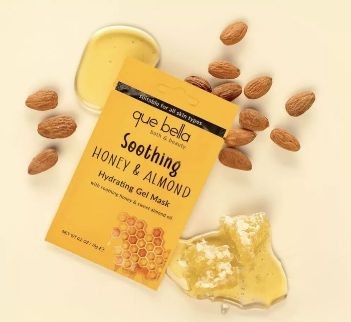 The mask in its yellow packaging