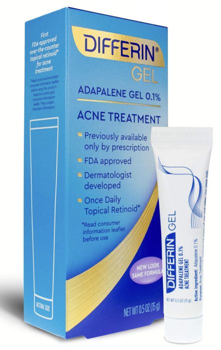 The gel in its tube next to its packaging