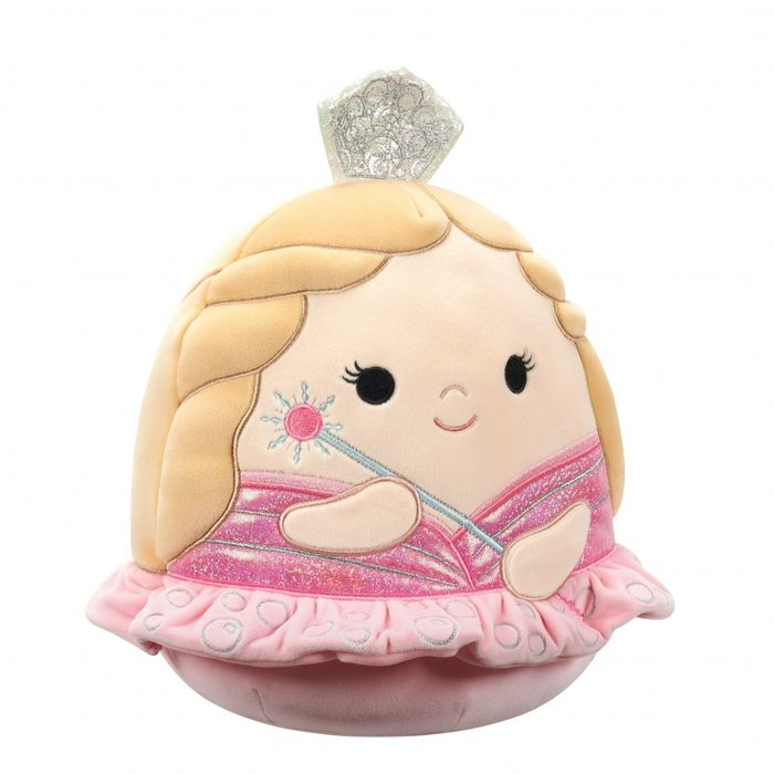 A plush doll designed as a princess with a tiara and wand, perfect for children's room decor or as a thoughtful gift