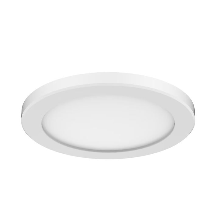 A sleek, round LED ceiling light designed to complement contemporary home interiors with its minimalist aesthetic.