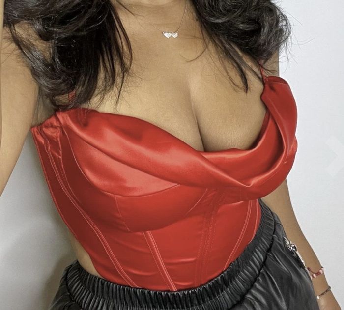 customer wearing the corset