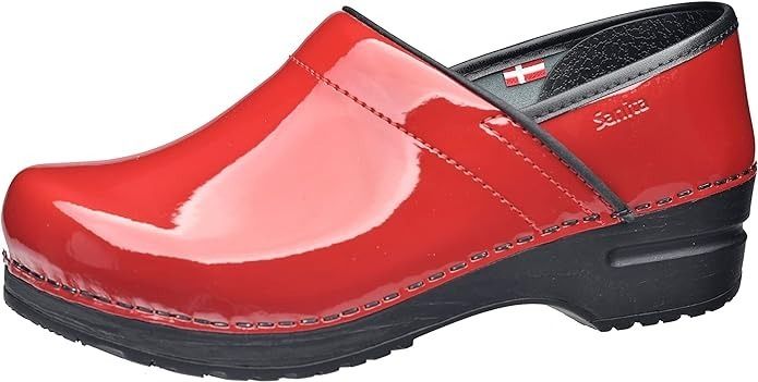 The bold red clog