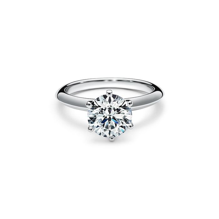 A brilliant-cut solitaire diamond ring