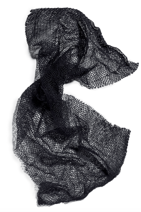 Black mesh exfoliator