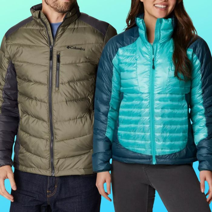 models wearing the jacket in two distinct colors