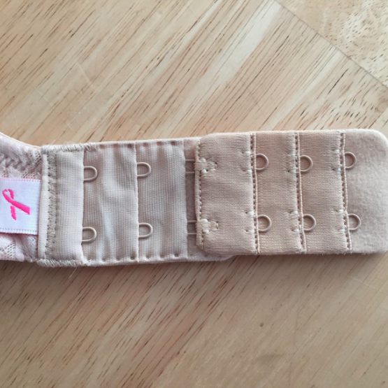 reviewer's bra with extender attached