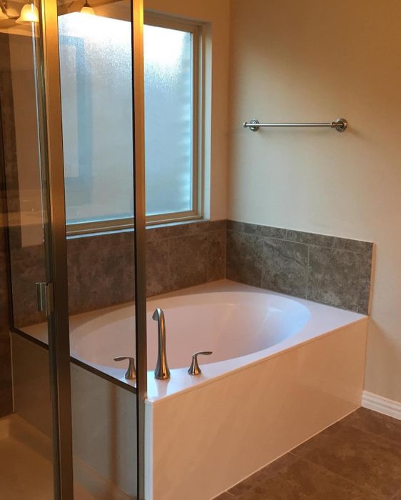 a reviewer's bathroom before the transformation