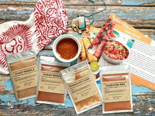 packs of assorted spices