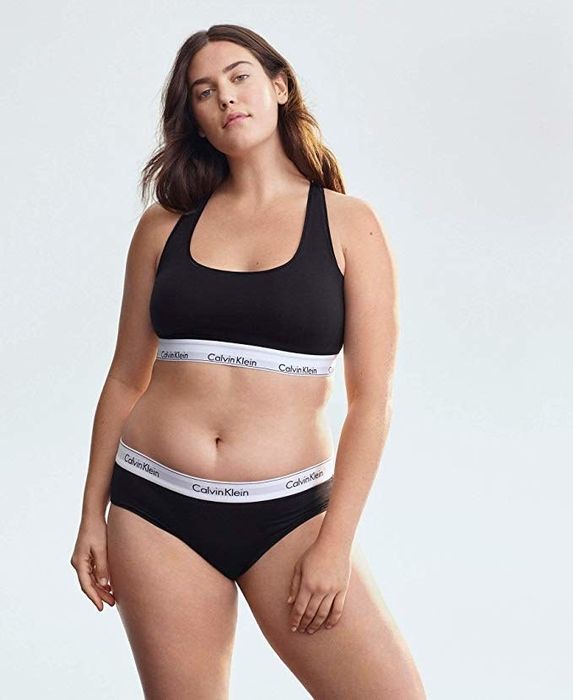 model showcasing the bralette along with coordinating underwear