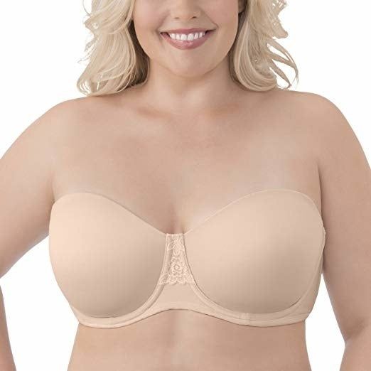 A model posing in the bra