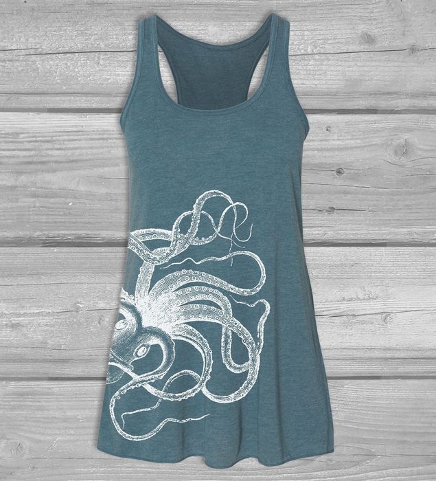 the teal octopus tank