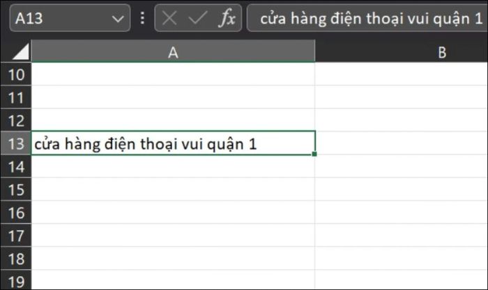 Sử dụng hàm UPPER để viết hoa chữ cái đầu trong Excel