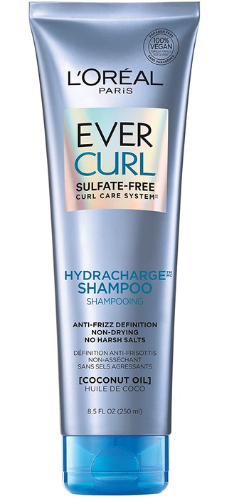 A bottle of the hydrating shampoo