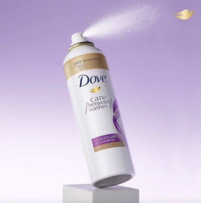 A bottle of dry shampoo