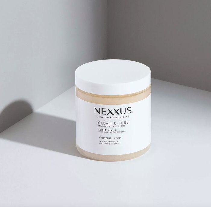 A jar of scalp scrub