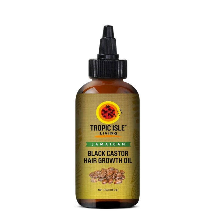 A bottle of nourishing Jamaican Black Castor Hair Growth Oil for managing and strengthening hair.