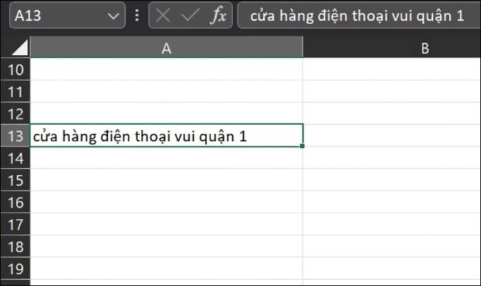 Ví dụ sử dụng hàm PROPER