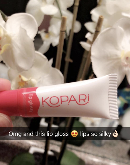 photo of the Kopari lip gloss shared by a reviewer