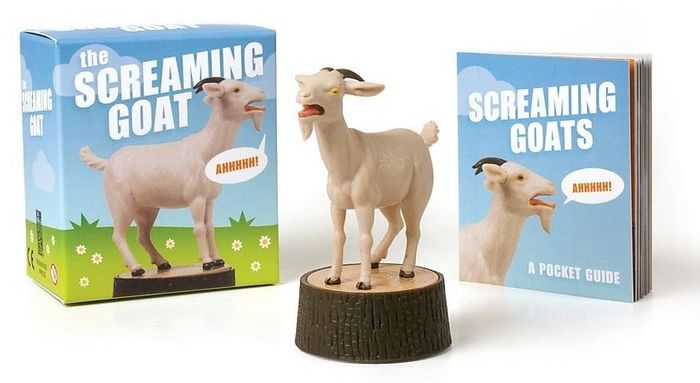 The figurine, along with its packaging and accompanying booklet