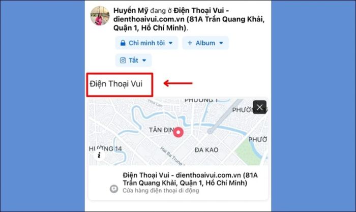 Thêm dòng trạng thái hoặc ảnh minh họa