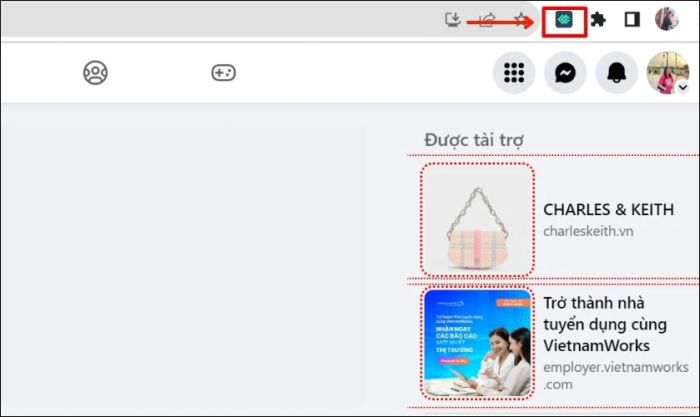 Hãy nhấp vào biểu tượng tiện ích L.O.C trên thanh công cụ