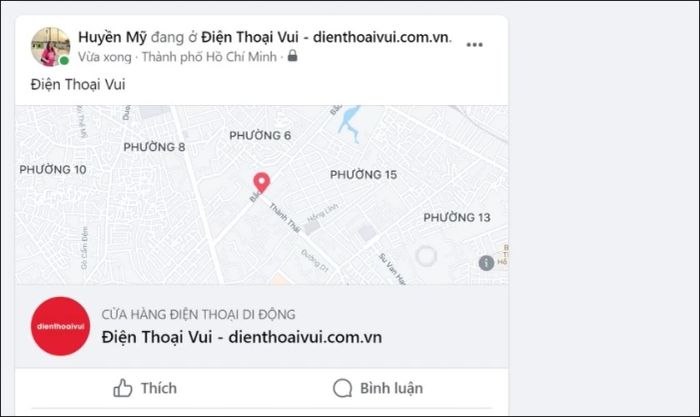 Cách xóa địa điểm check-in trên bài viết Facebook
