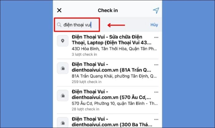 Nhập tên địa điểm
