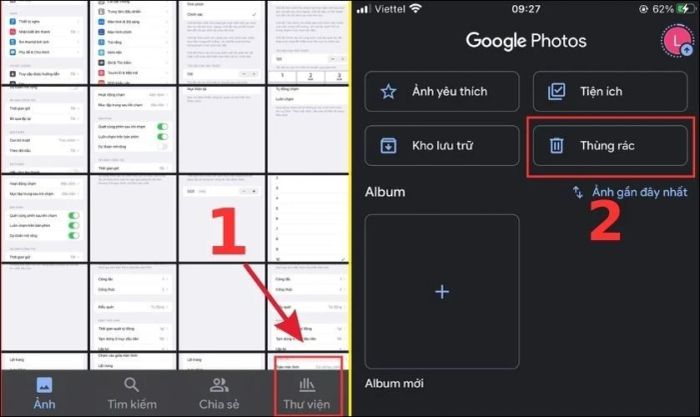 Hướng dẫn lấy lại ảnh đã xóa trên Google Photos từ điện thoại