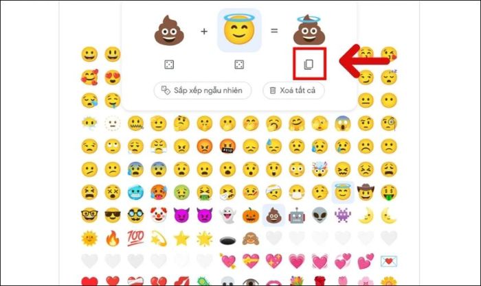 Nhấn vào biểu tượng Sao chép, sau đó mở ứng dụng và dán vào đoạn chat