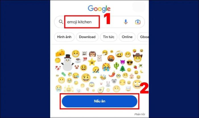 Hướng dẫn sử dụng Emoji Kitchen trên iOS và Android bằng Google Search