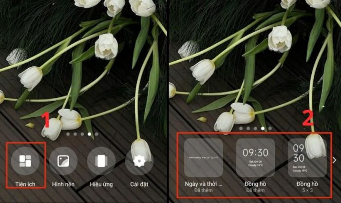 Cài đặt widget để theo dõi lịch âm như thế nào?