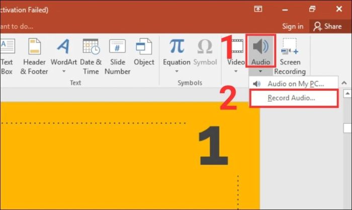 Hướng dẫn thêm âm thanh vào PowerPoint 2010, 2016 thông qua tính năng ghi âm