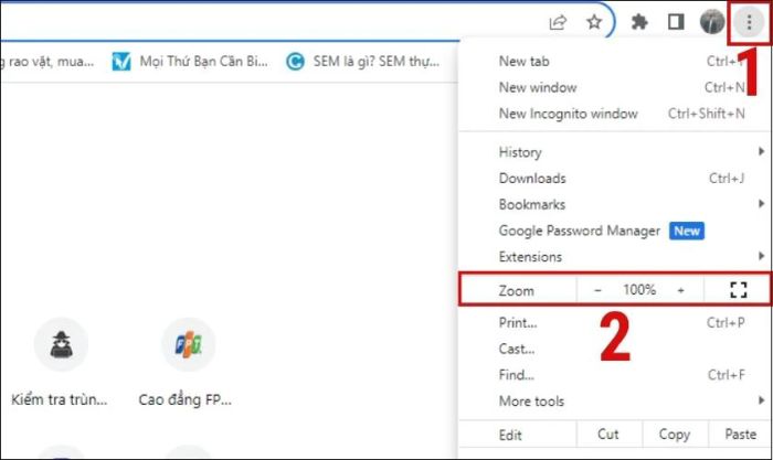 Hướng dẫn phóng to màn hình trên Youtube, Facebook, Google
