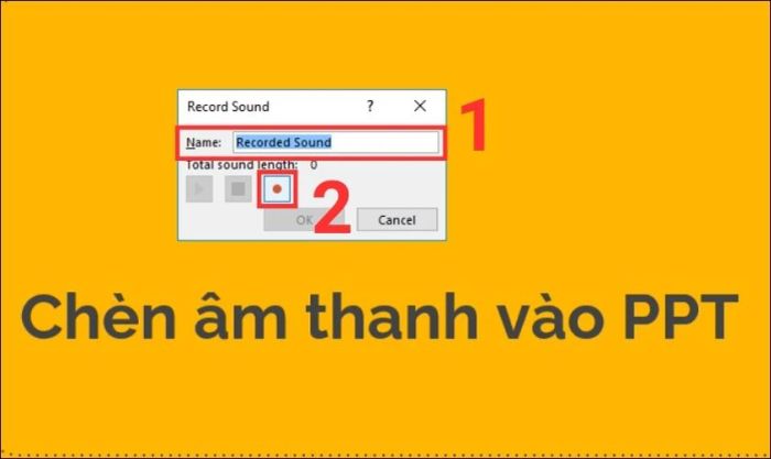 Nhấn nút bắt đầu để tiến hành ghi âm