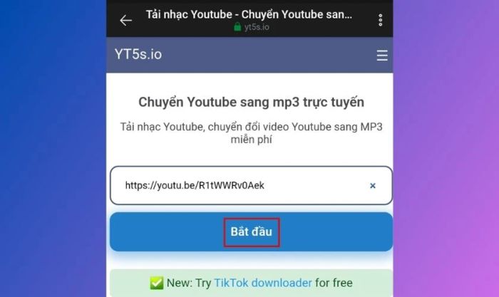 trang web YT5s để tải nhạc