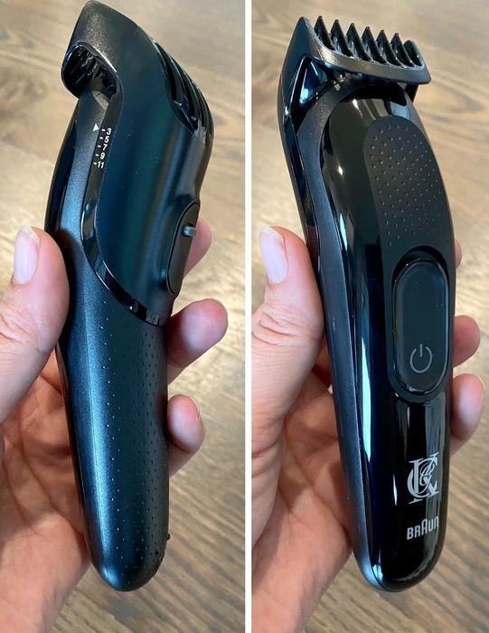 Reviewer demonstrating the clippers
